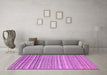 Machine Washable Oriental Purple Modern Area Rugs in a Living Room, wshabs4217pur