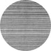 Round Machine Washable Oriental Gray Modern Rug, wshabs4217gry