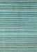 Oriental Light Blue Modern Rug, abs4217lblu