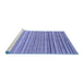 Sideview of Machine Washable Oriental Blue Modern Rug, wshabs4217blu