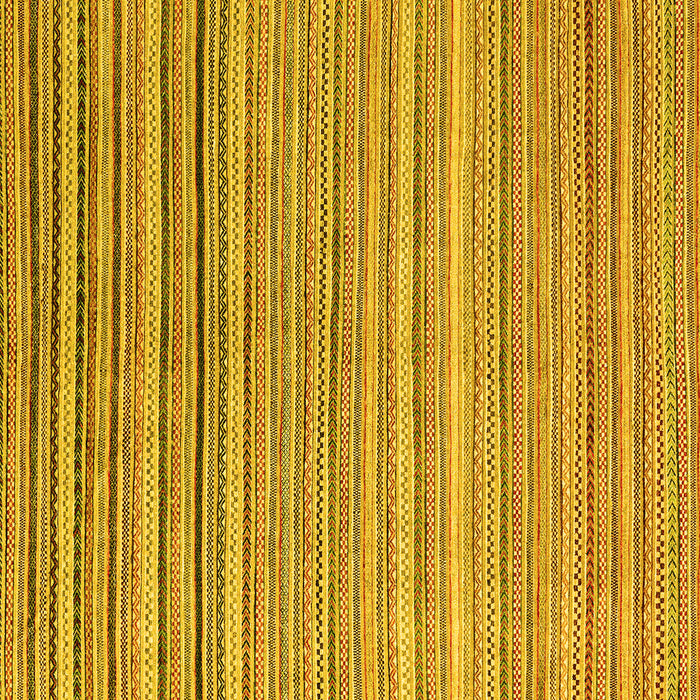 Square Oriental Yellow Modern Rug, abs4217yw