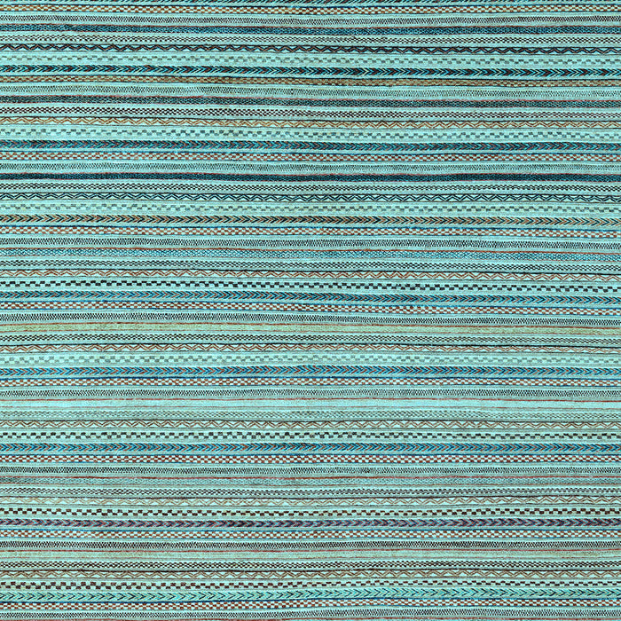 Square Oriental Light Blue Modern Rug, abs4217lblu