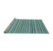 Sideview of Machine Washable Oriental Light Blue Modern Rug, wshabs4217lblu