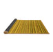 Sideview of Oriental Yellow Modern Rug, abs4217yw