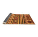 Sideview of Oriental Orange Modern Rug, abs4218org