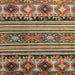 Square Abstract Red Brown Oriental Rug, abs4218