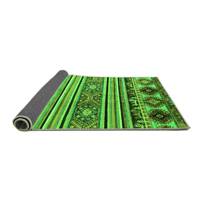 Sideview of Oriental Green Modern Rug, abs4218grn