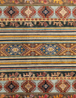 Abstract Red Brown Oriental Rug, abs4218