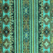 Square Oriental Turquoise Modern Rug, abs4218turq