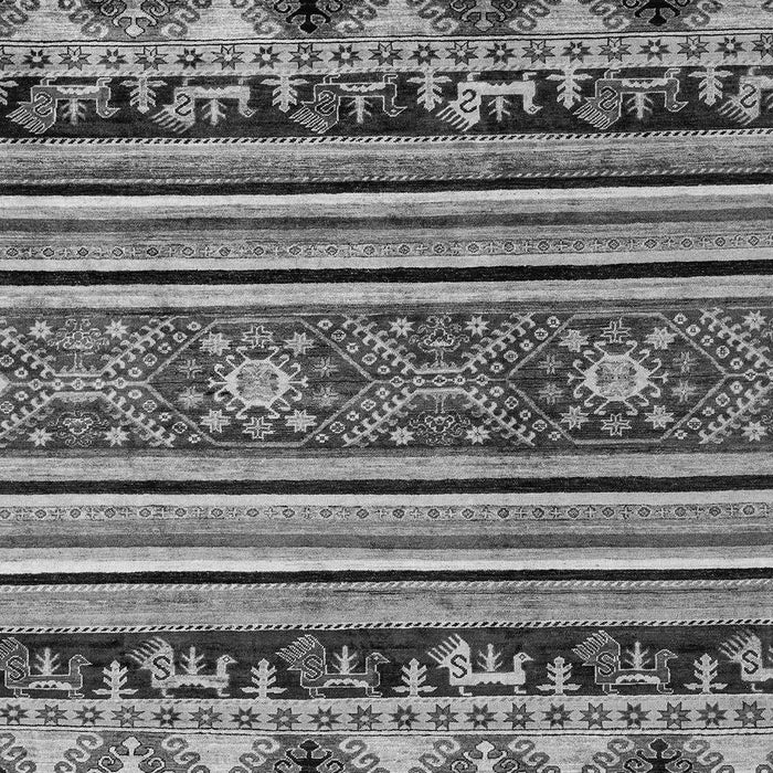 Machine Washable Oriental Gray Modern Rug, wshabs4218gry
