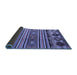 Sideview of Oriental Blue Modern Rug, abs4218blu