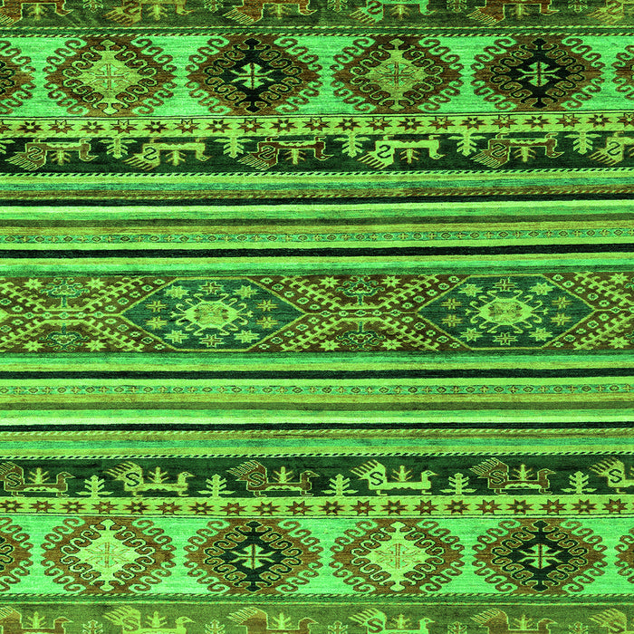 Square Oriental Green Modern Rug, abs4218grn