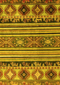 Oriental Yellow Modern Rug, abs4218yw