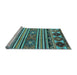 Sideview of Machine Washable Oriental Light Blue Modern Rug, wshabs4218lblu