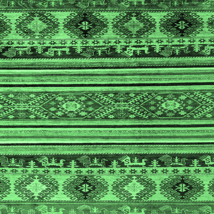 Square Oriental Emerald Green Modern Rug, abs4218emgrn