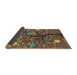 Sideview of Abstract Bakers Brown Modern Rug, abs4219