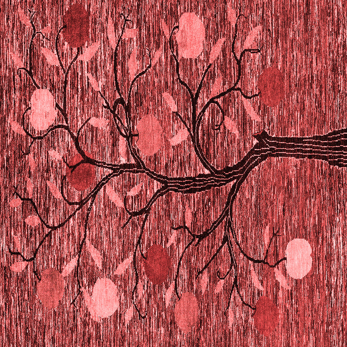 Machine Washable Abstract Red Modern Rug, wshabs4219red