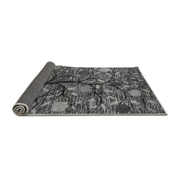 Sideview of Abstract Gray Modern Rug, abs4219gry