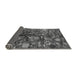 Sideview of Abstract Gray Modern Rug, abs4219gry