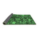 Sideview of Abstract Emerald Green Modern Rug, abs4219emgrn