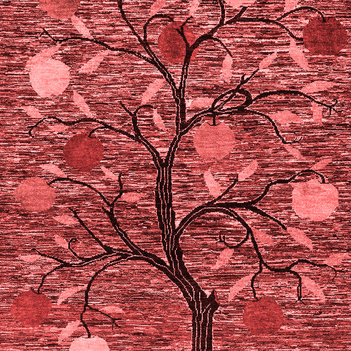 Machine Washable Abstract Red Modern Rug, wshabs4219red