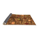 Sideview of Abstract Orange Modern Rug, abs4219org