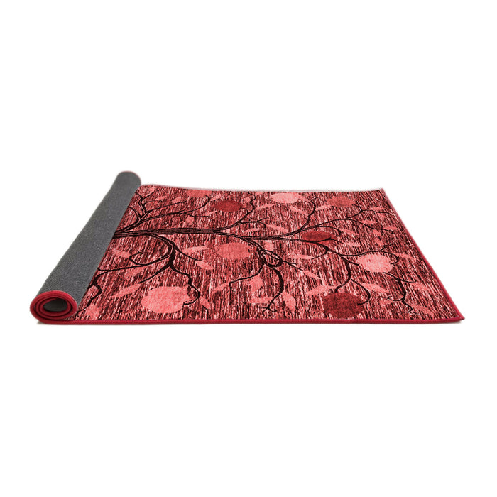 Abstract Red Modern Area Rugs