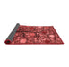 Abstract Red Modern Area Rugs