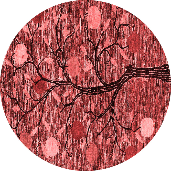 Machine Washable Abstract Red Modern Rug, wshabs4219red