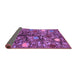 Sideview of Abstract Purple Modern Rug, abs4219pur