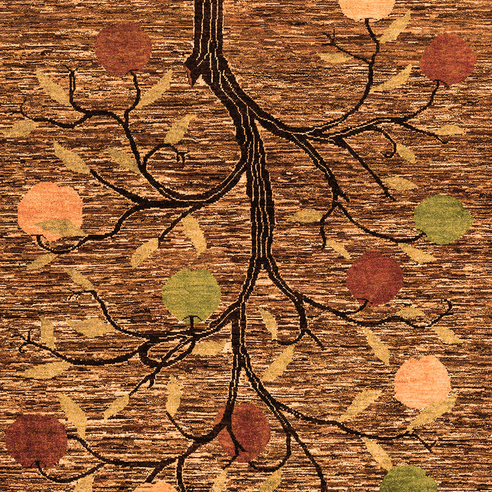 Machine Washable Abstract Orange Modern Area Rugs, wshabs4219org