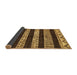 Sideview of Abstract Brown Modern Rug, abs421brn