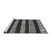 Sideview of Machine Washable Abstract Gray Modern Rug, wshabs421gry