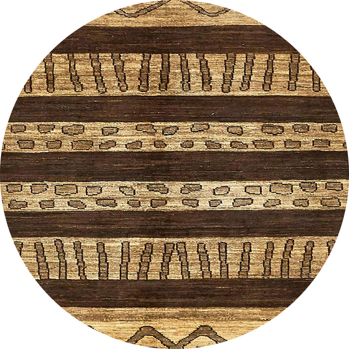 Round Abstract Red Modern Rug, abs421