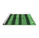 Sideview of Machine Washable Abstract Emerald Green Modern Area Rugs, wshabs421emgrn