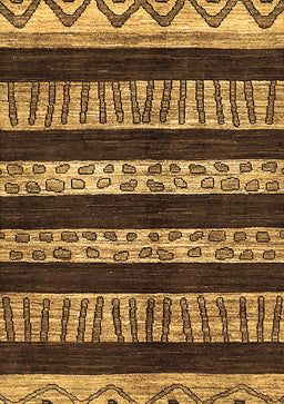 Abstract Brown Modern Rug, abs421brn