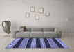 Machine Washable Abstract Blue Modern Rug in a Living Room, wshabs421blu