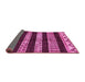 Sideview of Abstract Pink Modern Rug, abs421pnk