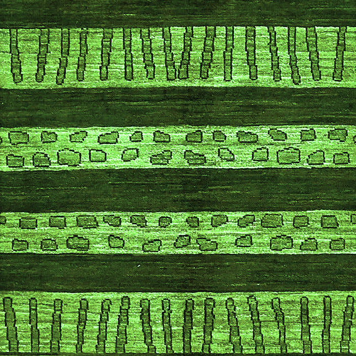 Machine Washable Abstract Green Modern Area Rugs, wshabs421grn