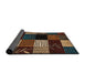 Sideview of Abstract Red Modern Rug, abs4220