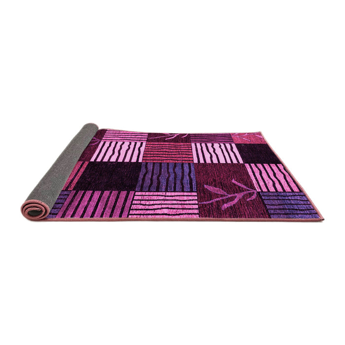 Sideview of Abstract Pink Modern Rug, abs4220pnk
