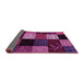 Sideview of Abstract Pink Modern Rug, abs4220pnk