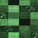 Square Abstract Emerald Green Modern Rug, abs4220emgrn