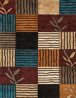 Abstract Red Modern Rug, abs4220