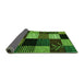 Sideview of Abstract Green Modern Rug, abs4220grn