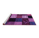 Sideview of Machine Washable Abstract Purple Modern Area Rugs, wshabs4220pur