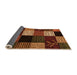 Sideview of Abstract Orange Modern Rug, abs4220org