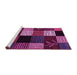 Sideview of Machine Washable Abstract Pink Modern Rug, wshabs4220pnk