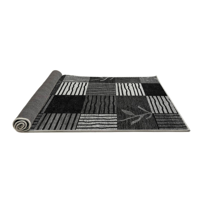 Sideview of Abstract Gray Modern Rug, abs4220gry