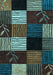 Abstract Light Blue Modern Rug, abs4220lblu